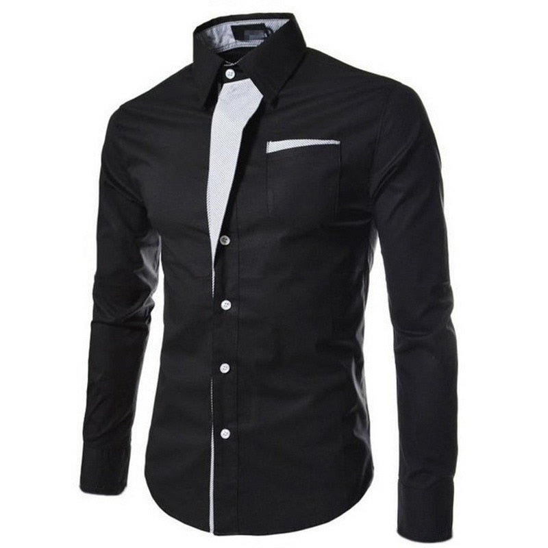 Heren Slim Fit Lange Mouwen