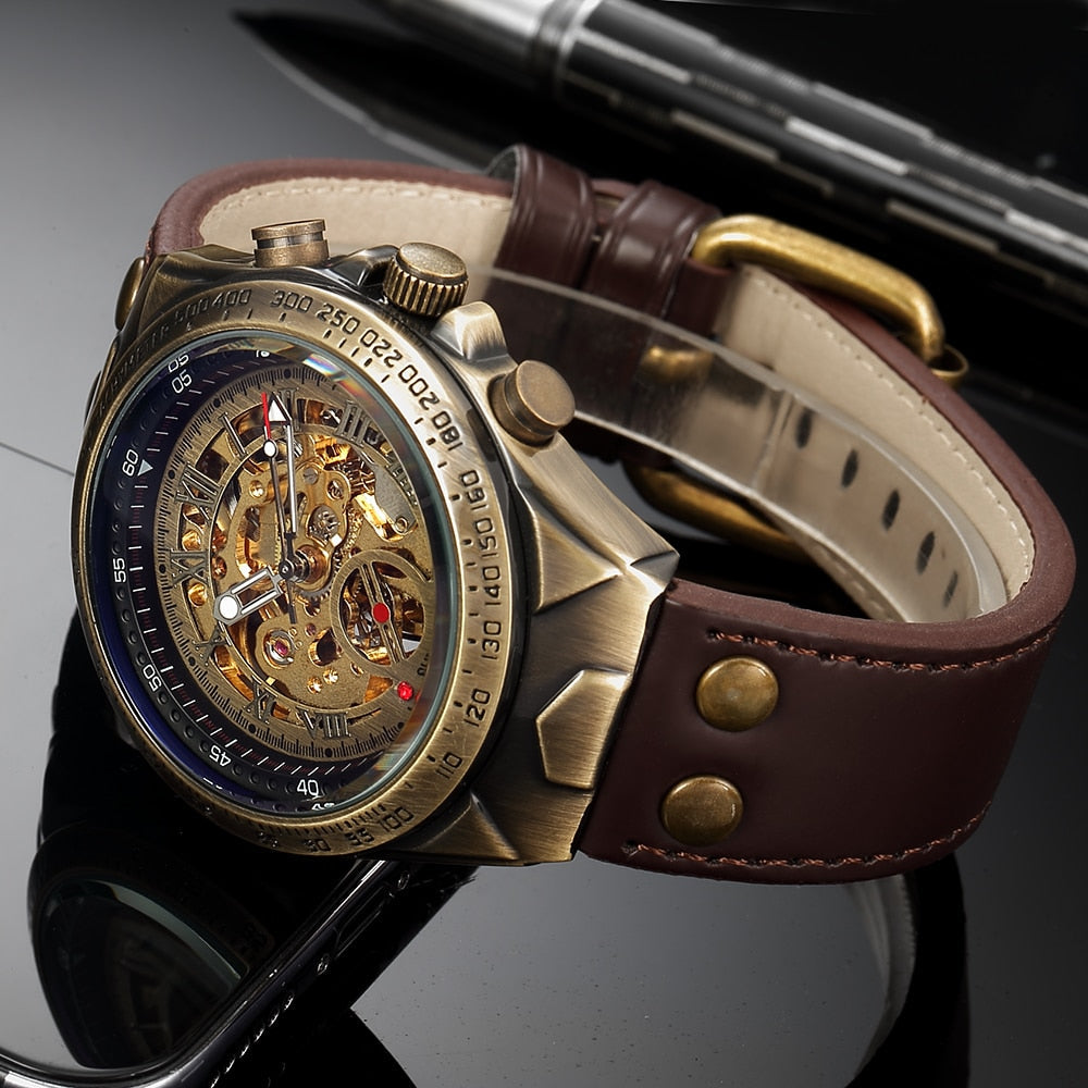 Steampunk Vintage Skelet Horloge