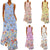 Vlinder Mouwloze Maxi Jurk