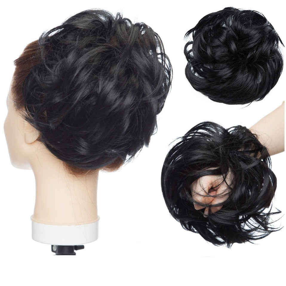 Rommelige knot haar scrunchie