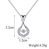 Waterdruppel Kristal Hanger Ketting