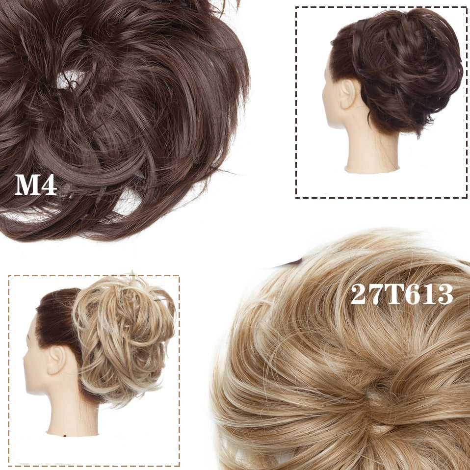 Rommelige knot haar scrunchie