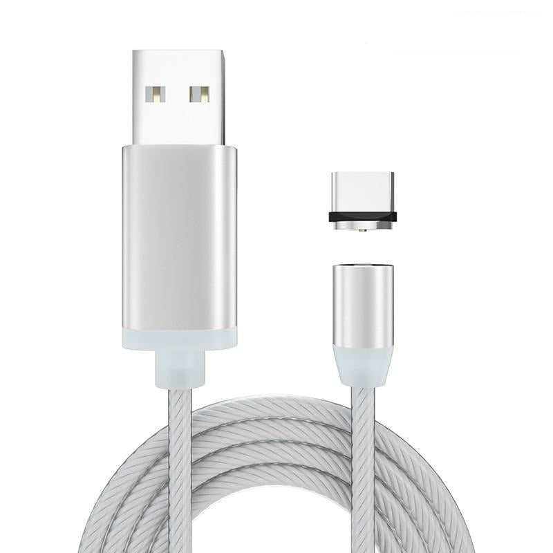 iGlow Gloeiende LED Magnetische 3 in 1 USB Oplaadkabel