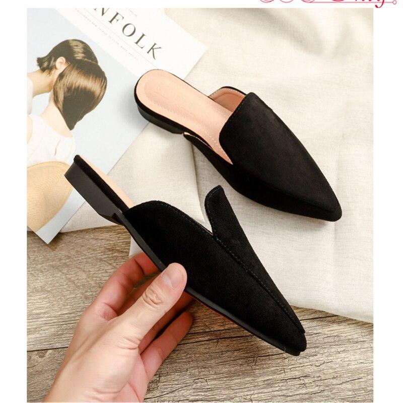 Vrouwentule van puntig namaak suède