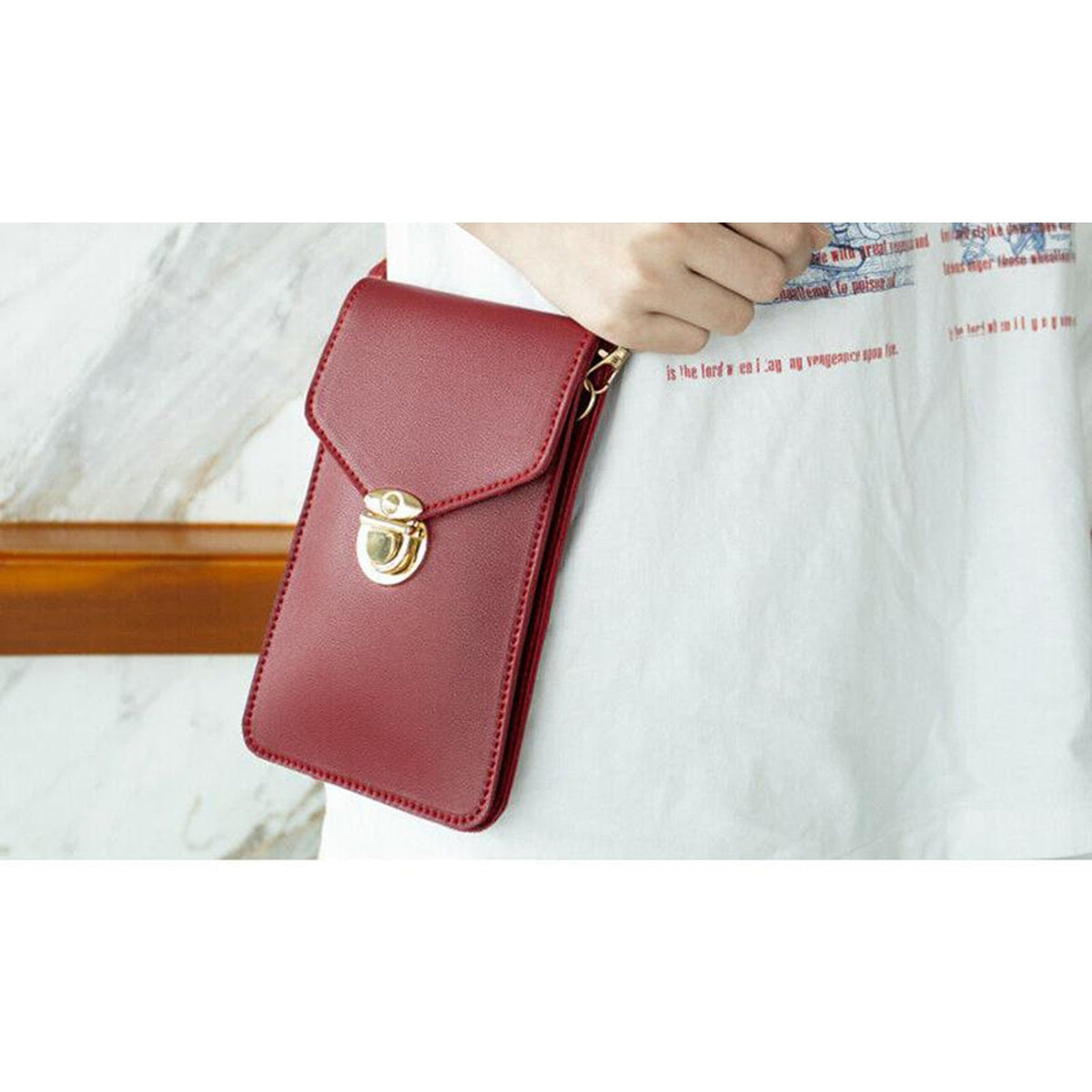 Crossbody Touchscreen Telefoon Portemonnee