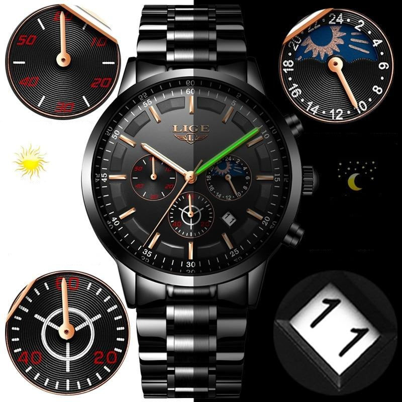 NAVIFORCE montre de luxe pour homme marque militaire chronographe acier inoxydable sport étanche NAVIFORCE montre de luxe pour homme marque militaire chronographe acier inoxydable sport étanche