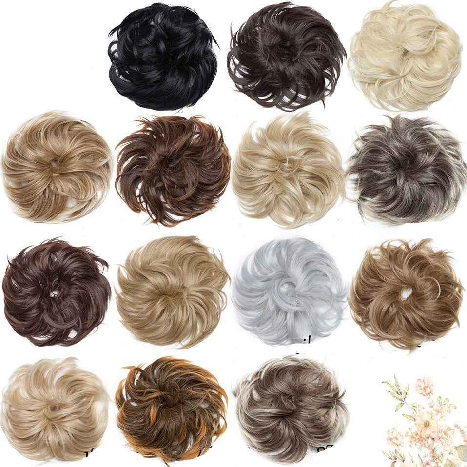 Rommelige knot haar scrunchie