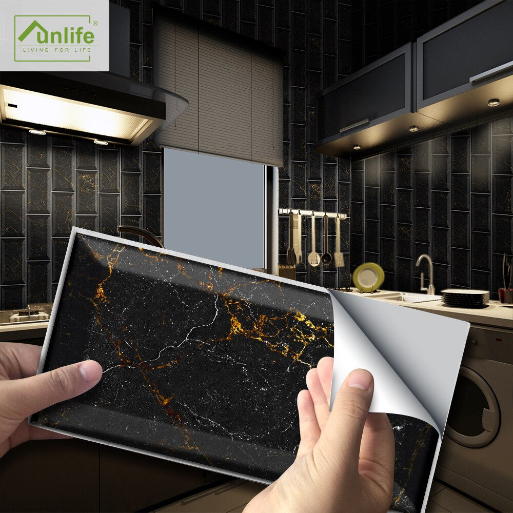 Waterdichte 3D Tegelstickers (9 stuks)