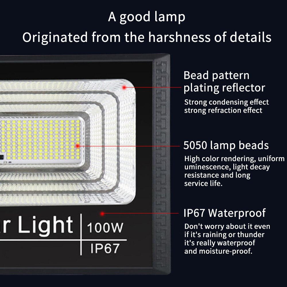 Waterdicht Zonnevloed Openlucht Licht
