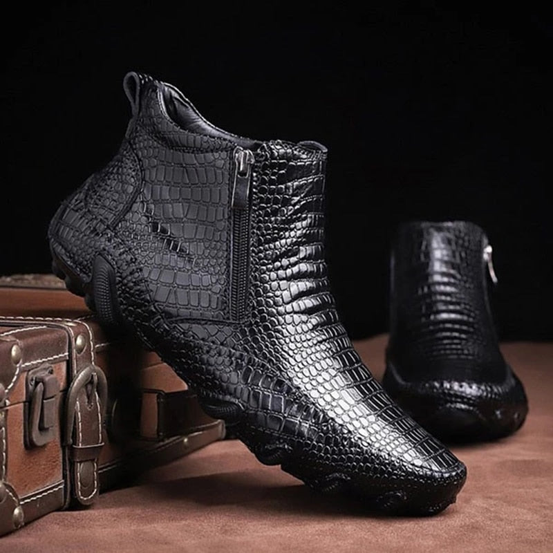 Leren Stijl Chelsea Laarzen Voor Mannen