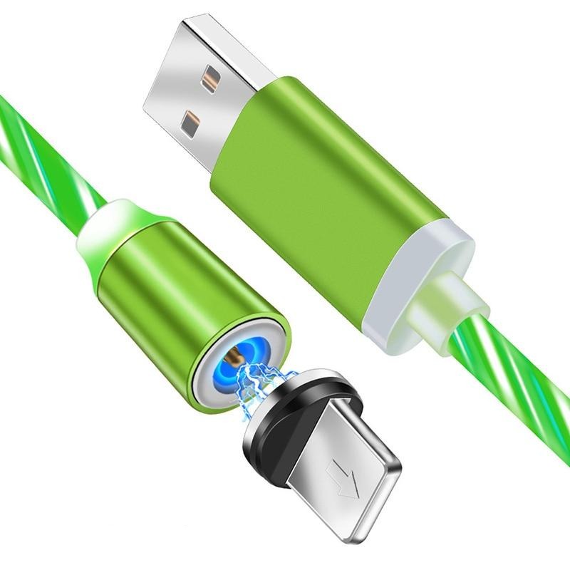 iGlow Gloeiende LED Magnetische 3 in 1 USB Oplaadkabel
