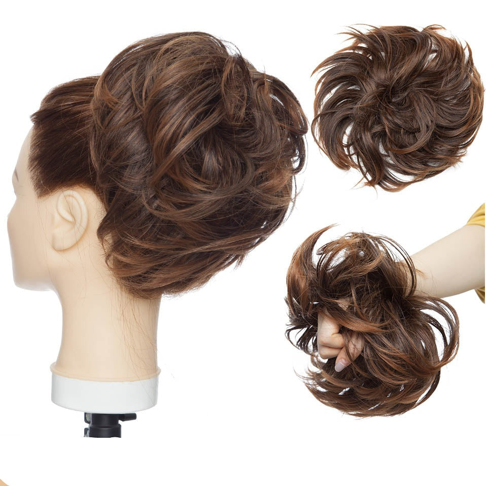 Rommelige knot haar scrunchie