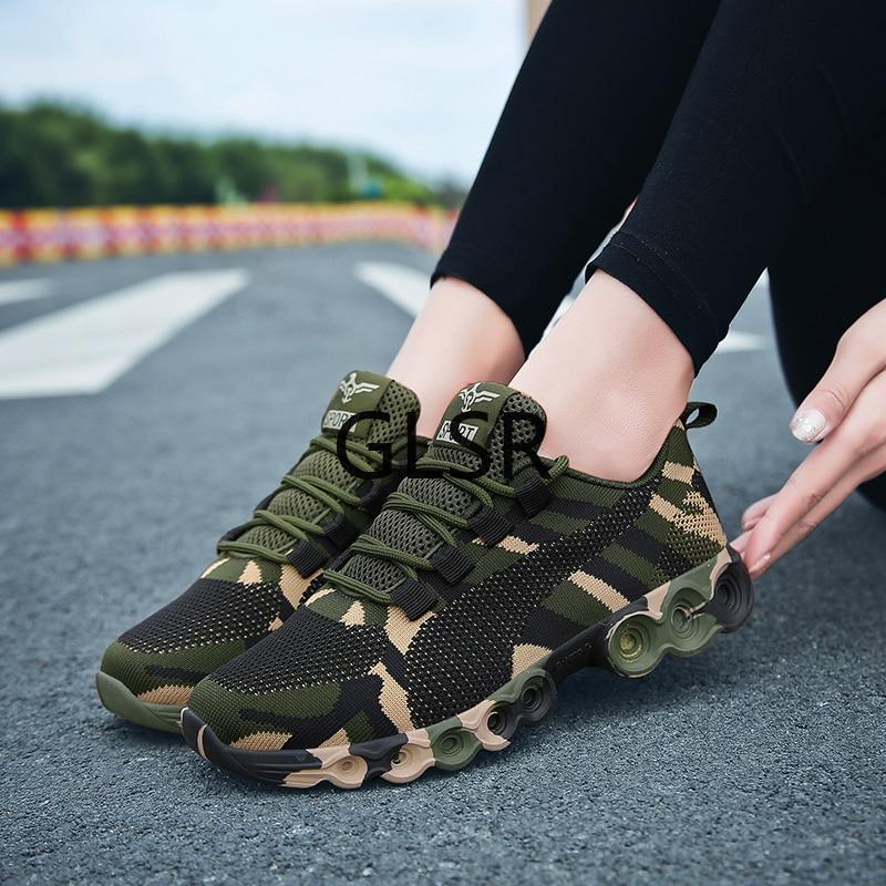 Camouflage Ademend Sneakers
