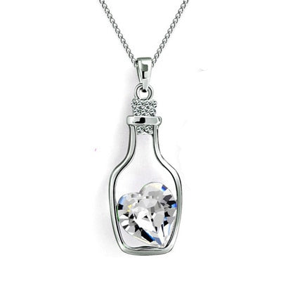 Drift Bottle Kristal Hart Ketting