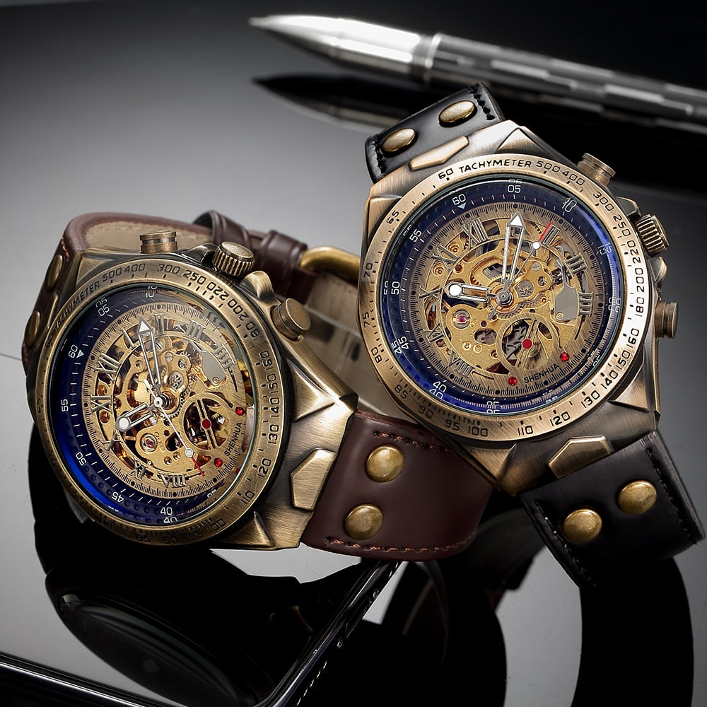 Steampunk Vintage Skelet Horloge