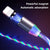 iGlow Gloeiende LED Magnetische 3 in 1 USB Oplaadkabel