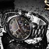 Military Black Steel Horloge