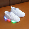 LED-glitter kinderen sneakers