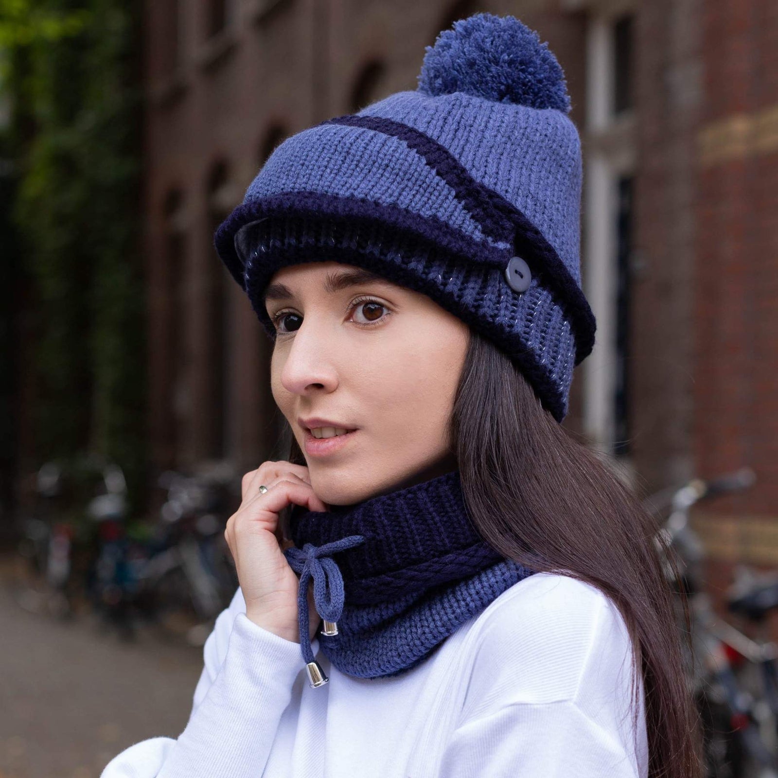 3-in-1 Beanie Sjaal Masker Set