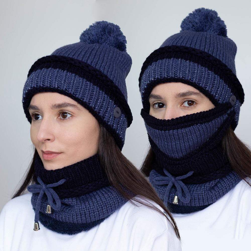 3-in-1 Beanie Sjaal Masker Set