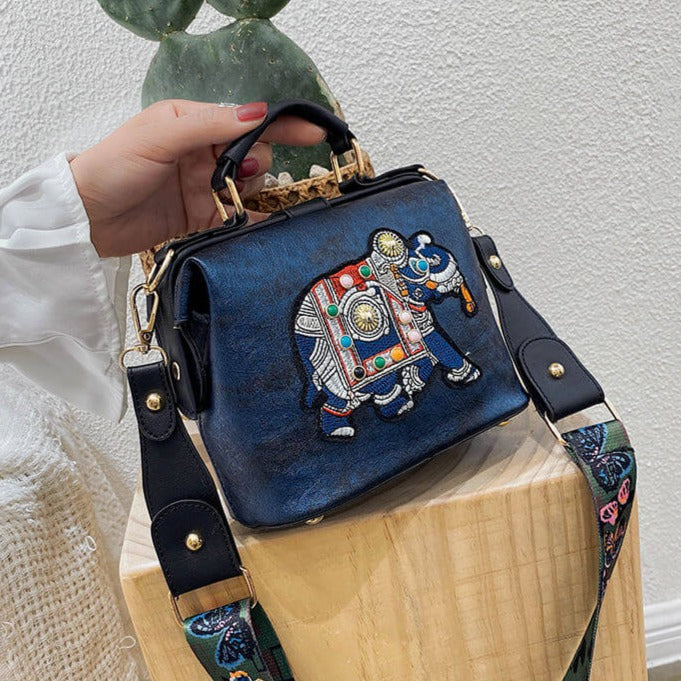 Mandala Geborduurde Tas