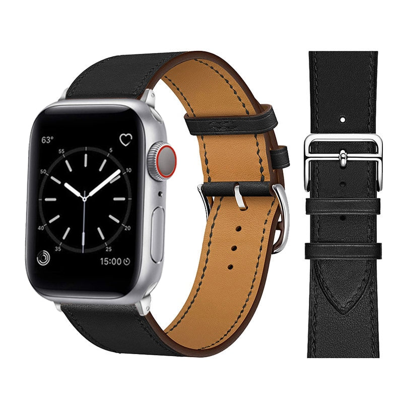 Apple Watch-riem van synthetisch leer