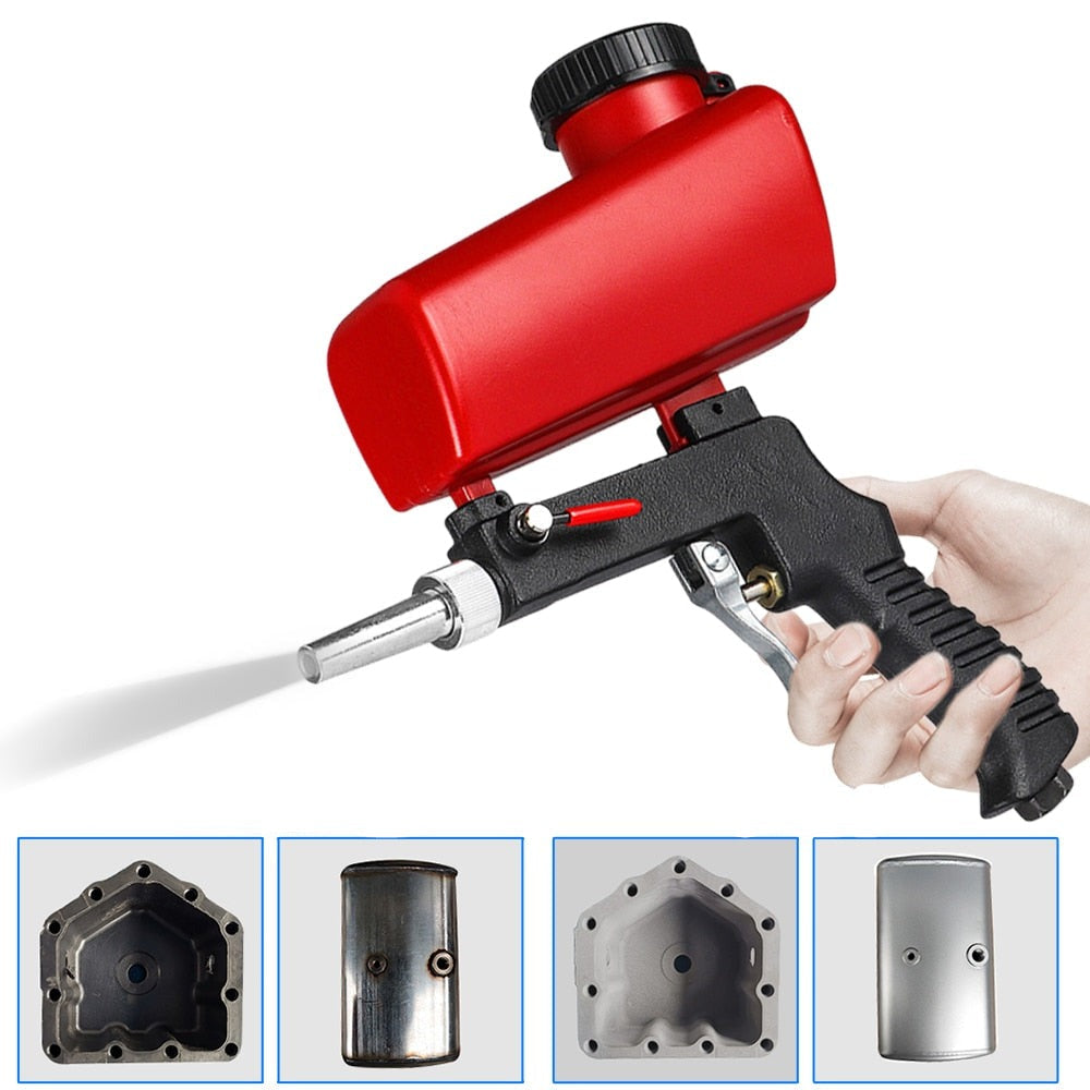 Draagbare zandstraler