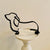 Minimalistische Hond Kunst Sculptuur