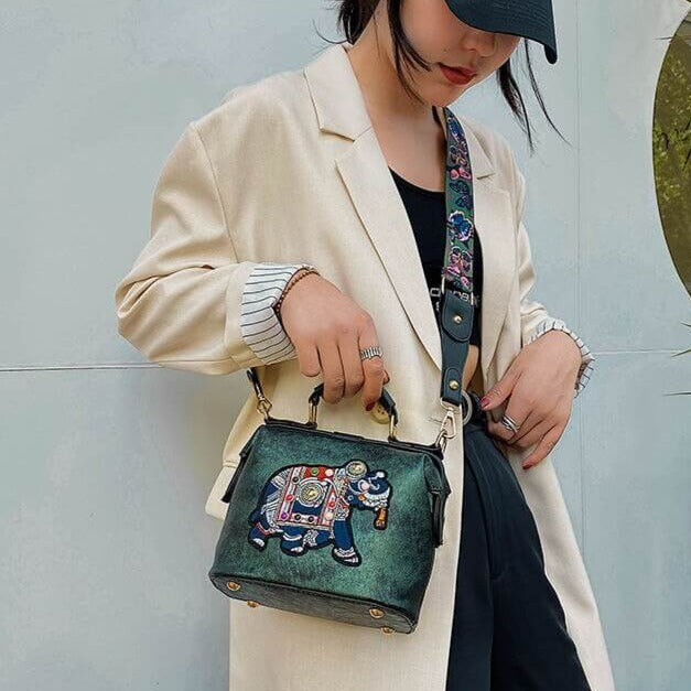 Mandala Geborduurde Tas