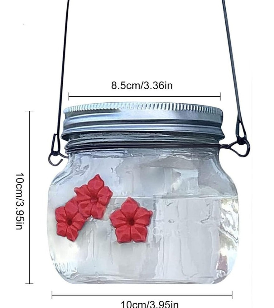 Kolibrie voederpot met poortbloem