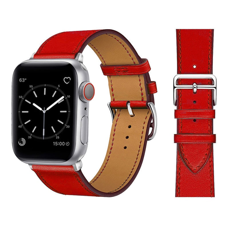 Apple Watch-riem van synthetisch leer