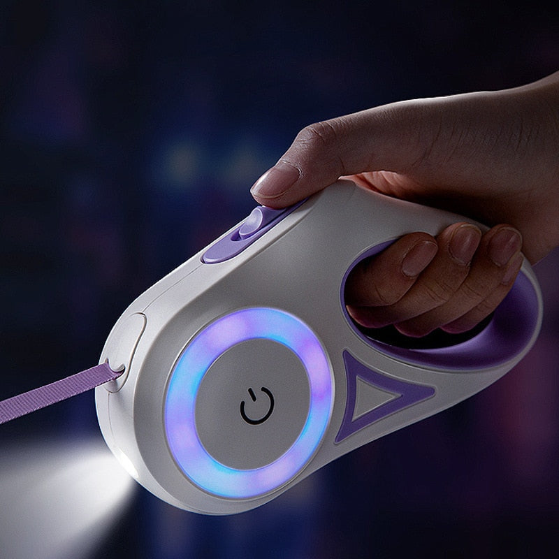 Automatische Uitschuifbare LED Huisdierenriem