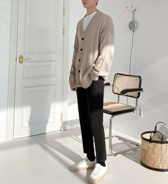 Heren Knit Button Cardigan