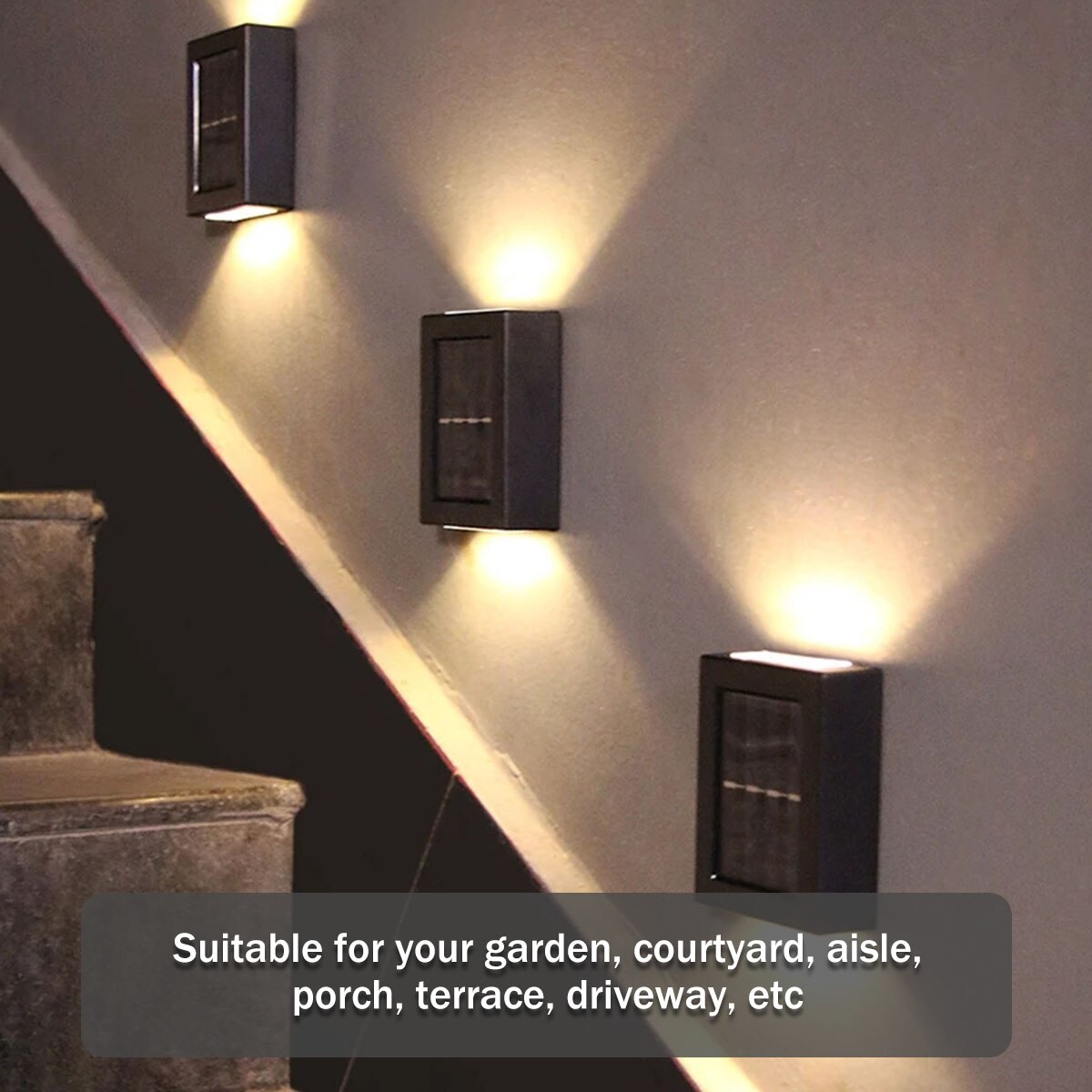 Zonne-aangedreven buiten Patio Wall Light