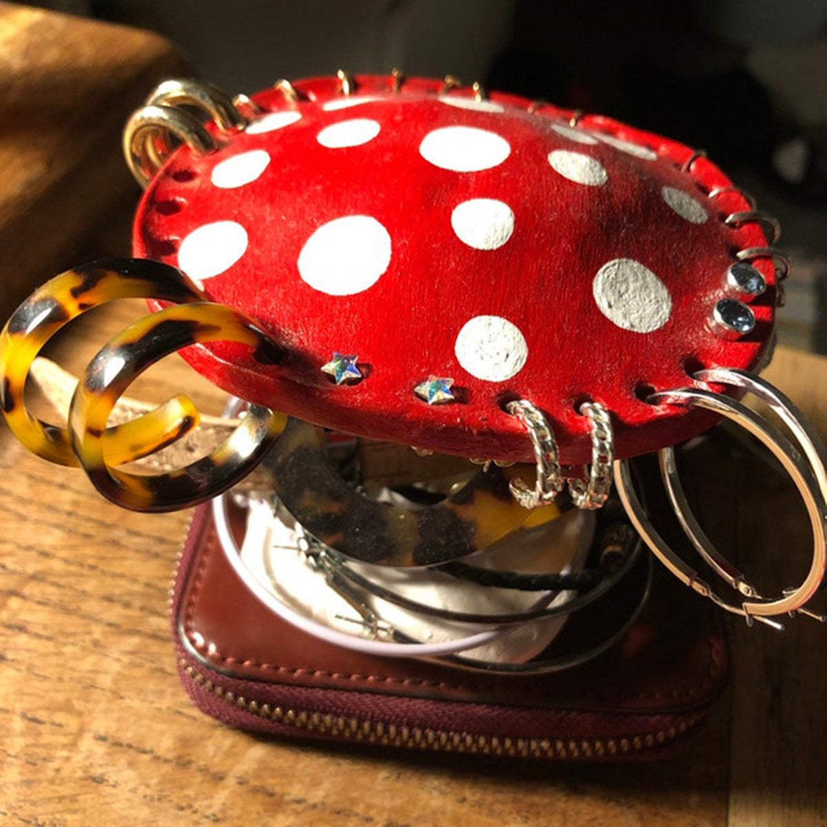 Paddestoel juwelen houder