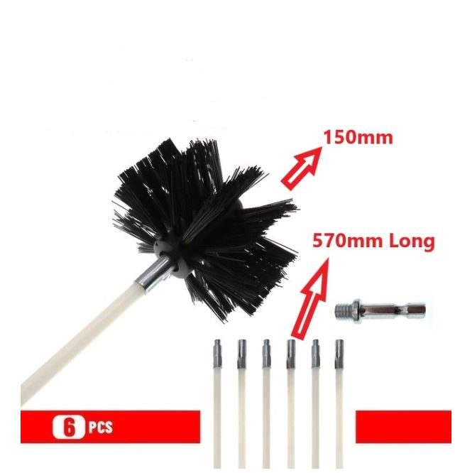 Pijp Binnen roterende reinigingsborstel