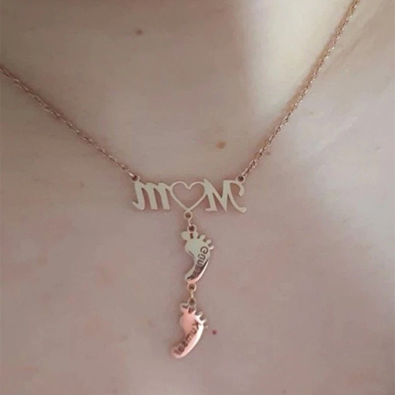 Baby Voeten Moeder Ketting