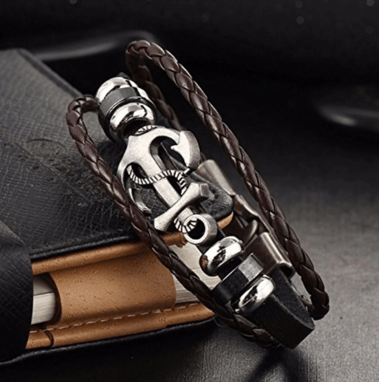Anker Leren Armband