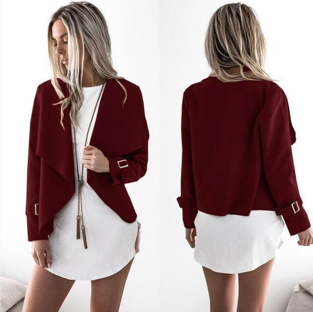 Asymmetrische Kraag Vest