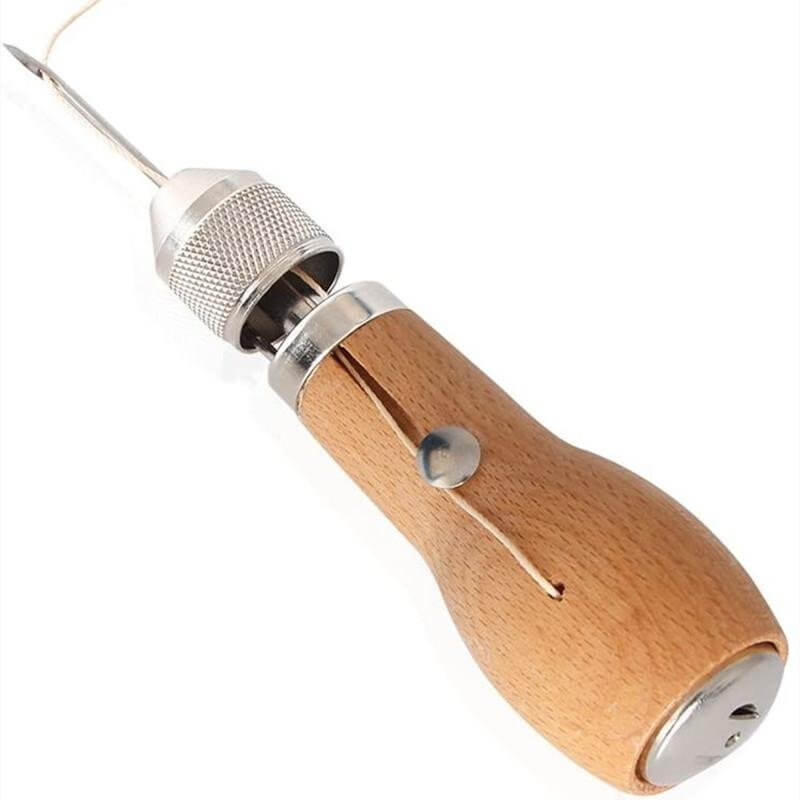 Leren Naai Awl Gereedschap Kit