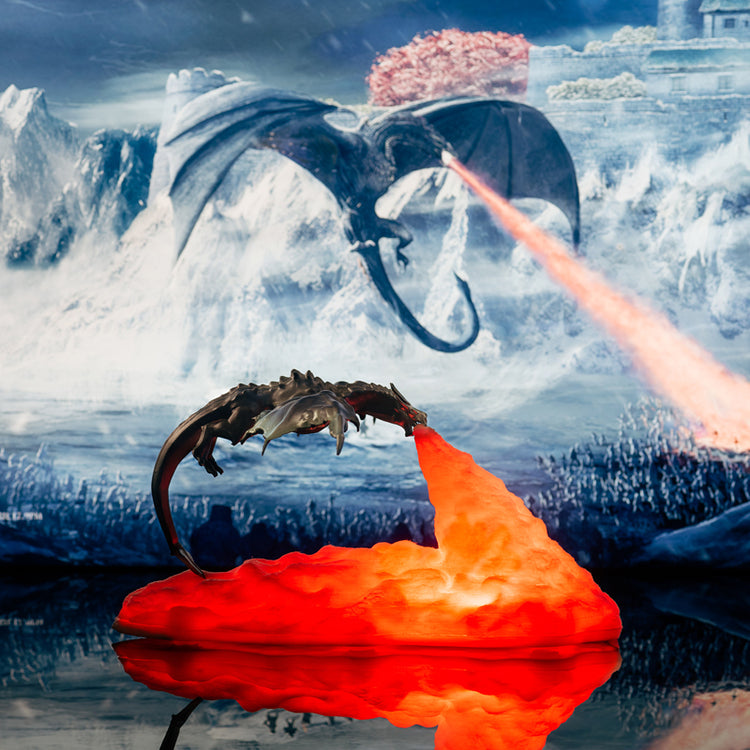LINGJIONG Dragon Lamp - Creatief Geschenk, Vuurspuwend LINGJIONG Dragon Lamp - Creatief Geschenk, Vuurspuwend