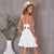 Vrouwen V-hals Spaghetti Strap Jurk