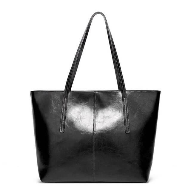 Vintage Oil Wax Leather Tote Bag