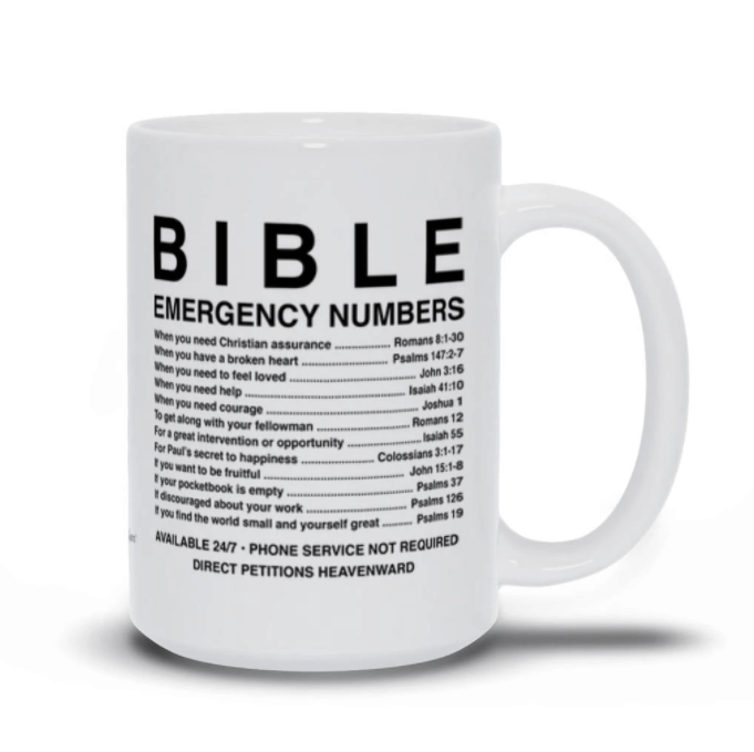 Bijbel Noodsituatie Nummers Mok