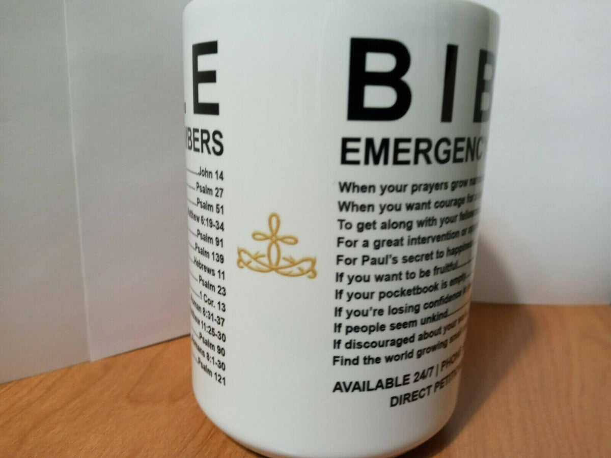 Bijbel Noodsituatie Nummers Mok