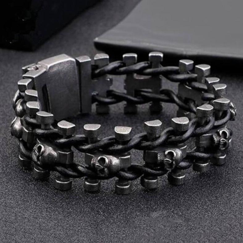 Skelet Biker's Armband