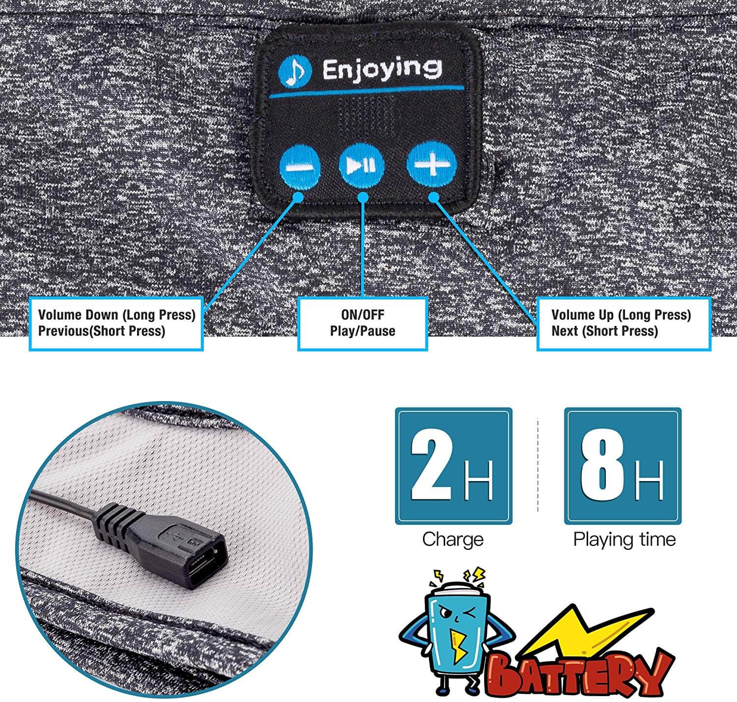 Draadloze Bluetooth Hoofdband