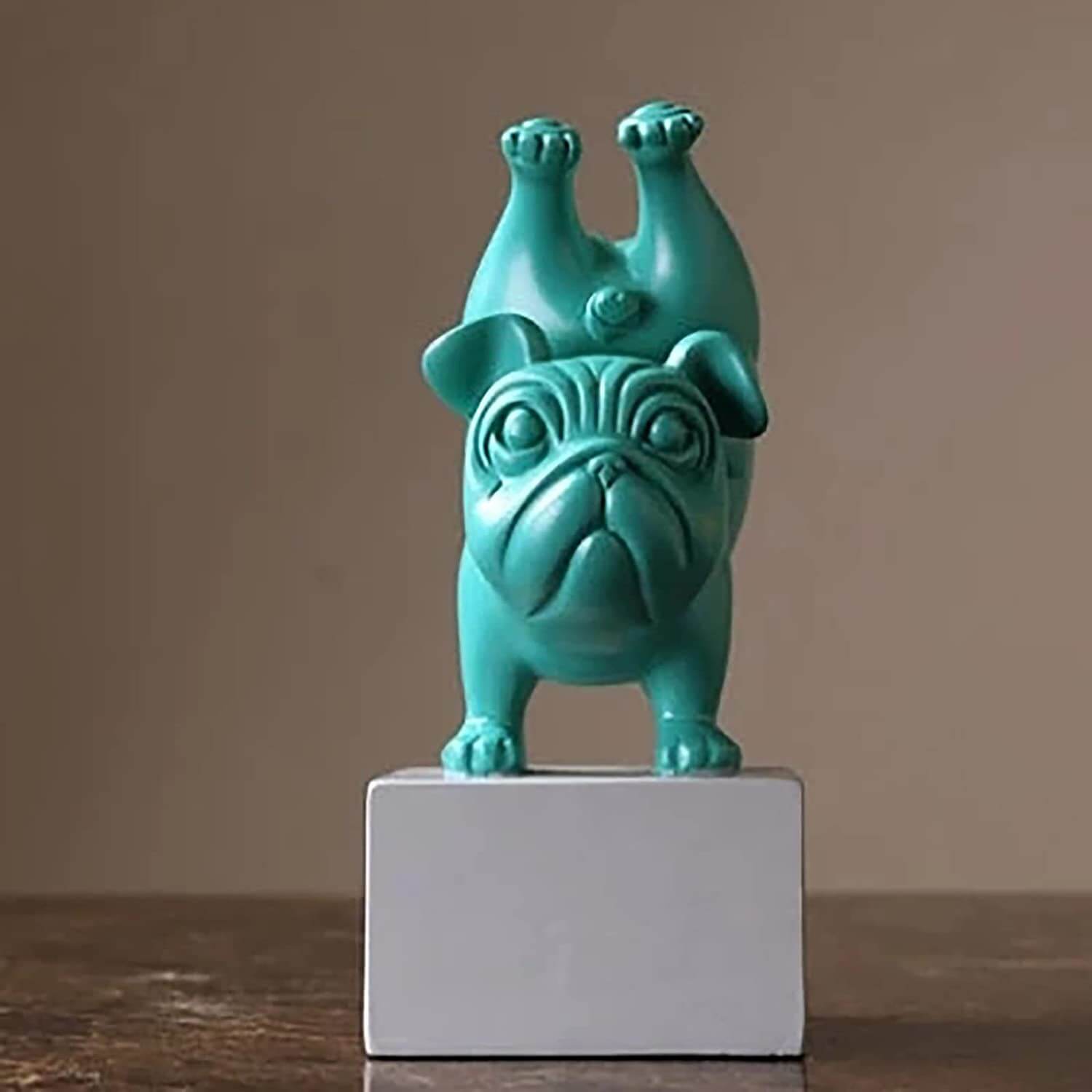 Yoga Bulldog Beeldje