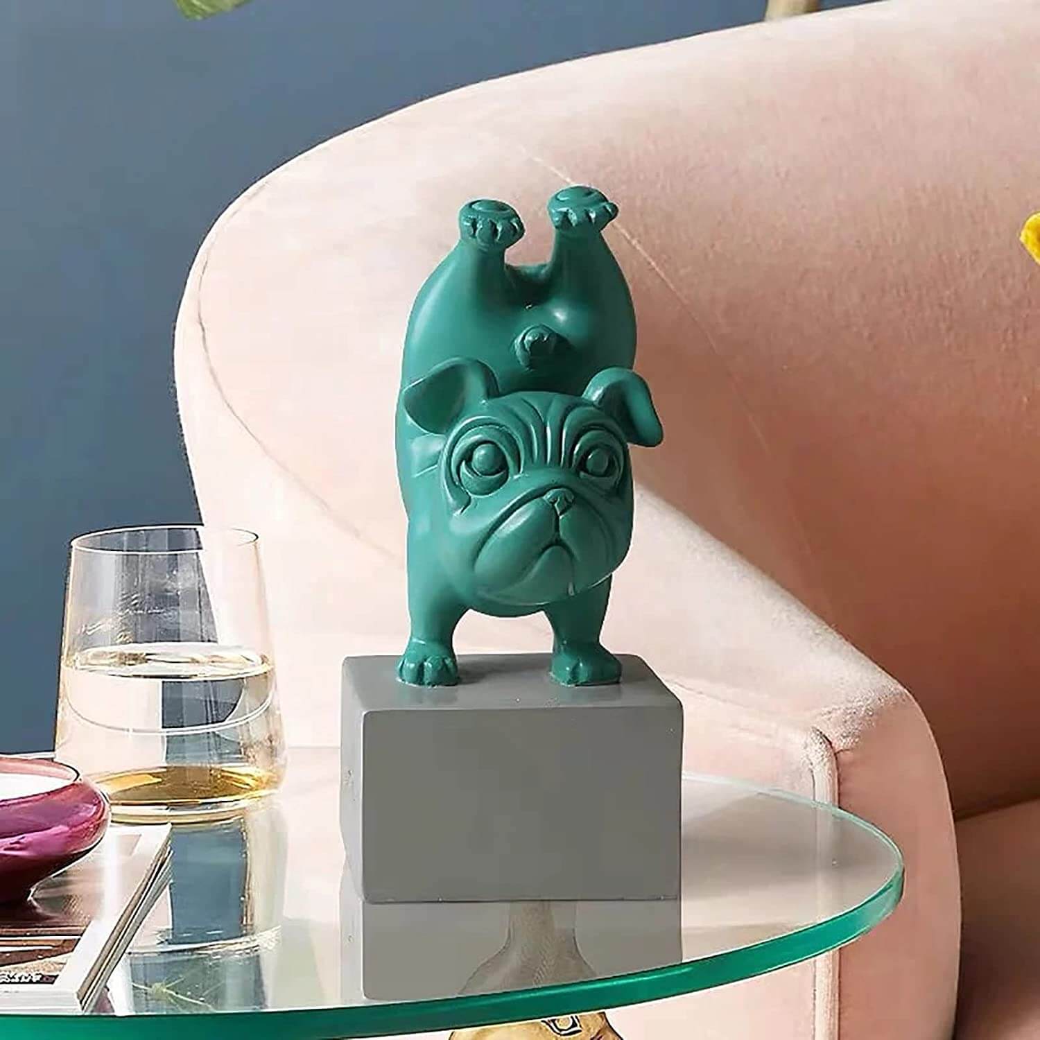 Yoga Bulldog Beeldje