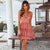 Vrouwen V-hals Spaghetti Strap Jurk